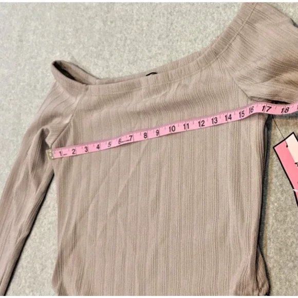 Maternity Vibes Bone Brown Maternity Shirt‎ Size S NWT - Picture 5 of 7